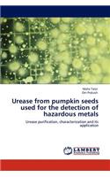 Urease from Pumpkin Seeds Used for the Detection of Hazardous Metals