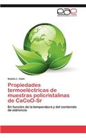 Propiedades termoeléctricas de muestras policristalinas de CaCoO-Sr: (Spanish)