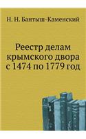 &#1056;&#1077;&#1077;&#1089;&#1090;&#1088; &#1076;&#1077;&#1083;&#1072;&#1084; &#1082;&#1088;&#1099;&#1084;&#1089;&#1082;&#1086;&#1075;&#1086; &#1076;&#1074;&#1086;&#1088;&#1072; &#1089; 1474 &#1087;&#1086; 1779 &#1075;&#1086;&#1076;