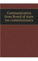 Communication from Board of state tax commissioners: (English)