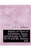 Report of Tours in Gorakhpur, Saran, and Ghazipur in 1877-78-79 and 80, Volume XXII