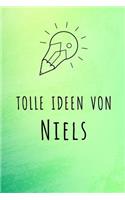 Tolle Ideen von Niels: Liniertes Notizbuch für deinen Vornamen