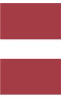 Latvia Flag Notebook - Latvian Flag Book - Latvia Travel Journal: Medium College-Ruled Journey Diary, 110 page, Lined, 6x9 (15.2 x 22.9 cm)
