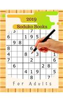 2019 Soduko Books For Adults: Easy to Hard Puzzles puzzles for people with macular degeneration, brain lower your brain age in minutes a day.