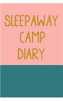 Sleepaway Camp Diary: Small Simple Lined Journal for Journaling Overnight Camp Memories