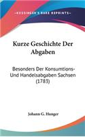 Kurze Geschichte Der Abgaben