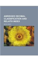 Abridged Decimal Classification and Relativ Index