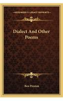 Dialect and Other Poems