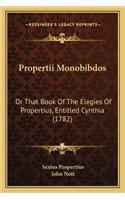 Propertii Monobibdos