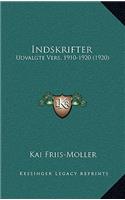 Indskrifter: Udvalgte Vers, 1910-1920 (1920)