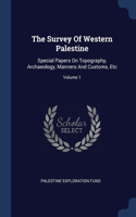 Survey Of Western Palestine