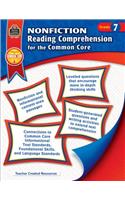 Nonfiction Reading Comprehension for the Common Core Grd 7: (Nonfiction Reading Comprehension)