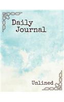 Daily Journal Unlined: Blank Doodle Draw Sketch Book
