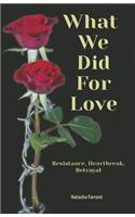 What We Did for Love