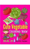 Cue Vegetable Coloring Book