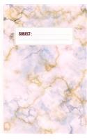 Soft Beige gold Marble Notebook