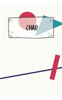 Chad: Ruled Travel Diary Notebook or Journey Journal - Lined Trip Pocketbook for Men and Women with Lines