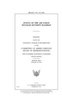 Status of the Air Force nuclear security roadmap