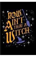 Now Aint That a Witch: Witch Journal / Notebook / Diary Gift - 6"x9" - 120 pages - White Lined Paper - Matte Coverr