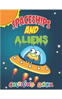 Spaceships and Aliens Coloring Book