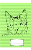 Composition Notebook Cat journal diary softcover for school college: cat notebook journal diary paperback