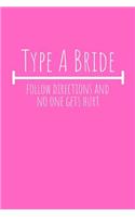 Type a Bride Journal