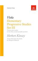 Elementary Progressive Studies, Set III for Viola