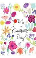 Super Planner - medium sized weekly view organizer, undated, floral theme
