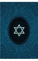Monogram Judaism Notebook: Blank Journal Diary Log(45 Monogram Cerulean 150 Lined)