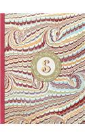 Bullet Journal - S Monogram: 8.5"x 11" Dot Grid 150 pages Paperback(Dot Grid Bullet Journal - Bujo for Beginners)