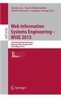 Web Information Systems Engineering -- Wise 2013