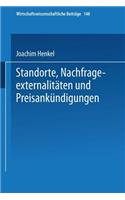 Standorte, Nachfrageexternalitäten und Preisankündigungen