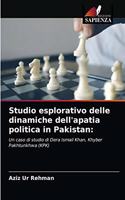 Studio esplorativo delle dinamiche dell'apatia politica in Pakistan