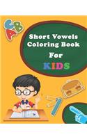 Short Vowel Coloring Book Pages For Kids