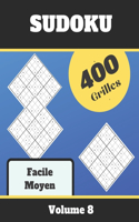 Sudoku Facile Moyen, 400 Grilles, Volume 8