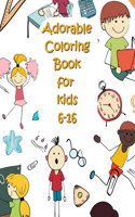 Adorable Coloring Book for kids: Mindfulness colouring for kids to help keep them calm & focussed.