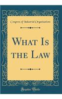 What Is the Law (Classic Reprint)