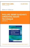 Berry & Kohn's Operating Room Technique - Elsevier eBook on Vitalsource (Retail Access Card)