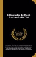 Bibliographie der Musik-Druckwerke bis 1700.