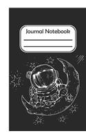 Journal Notebook: Astronaut Moon Design Journal Notebook diary for kids, girls, women's/ Blank Lined Journal Notebook