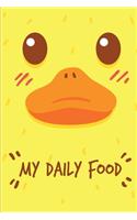 My Daily Food.: 6x9 Food Journal and Activity Tracker Notebook 120 Pages