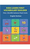 Kids Learn First Vocabulary Builder FULL COLORS Cartoons Flash Cards English Serbian
