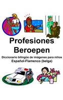 Español-Flamenco (belga) Profesiones/Beroepen Diccionario bilingüe de imágenes para niños