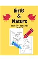 Birds & Nature Coloring Book for Children