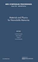 Materials and Physics for Nonvolatile Memories: Volume 1160