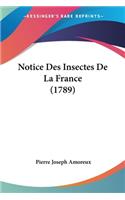 Notice Des Insectes De La France (1789)