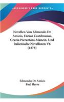 Novellen Von Edmondo De Amicis, Enrico Castelnuovo, Grazia Pierantoni-Mancin, Und Italienische Novellisten V6 (1878)