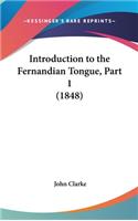 Introduction to the Fernandian Tongue, Part 1 (1848)