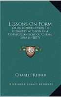 Lessons On Form