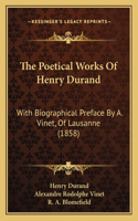 Poetical Works Of Henry Durand